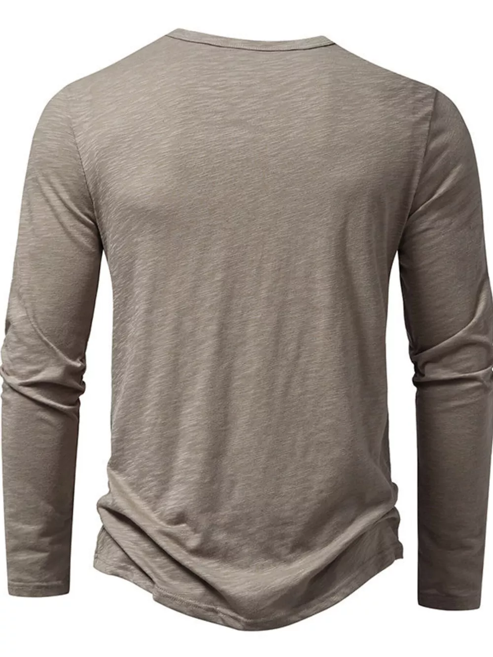 Men's Long Sleeve Henley T-Shirt, image 21
