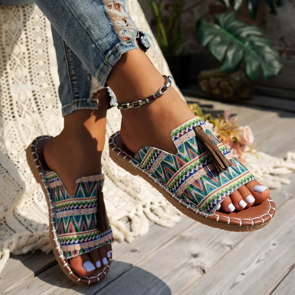 Tassel Open Toe Sandals, image 11