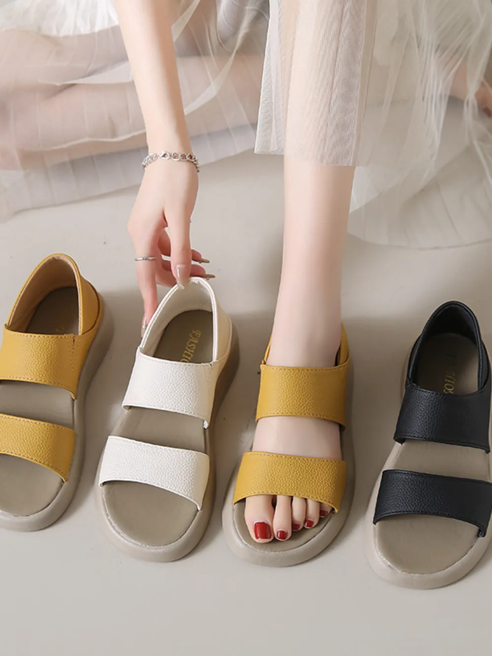 Open Toe Platform Sandals, image 2