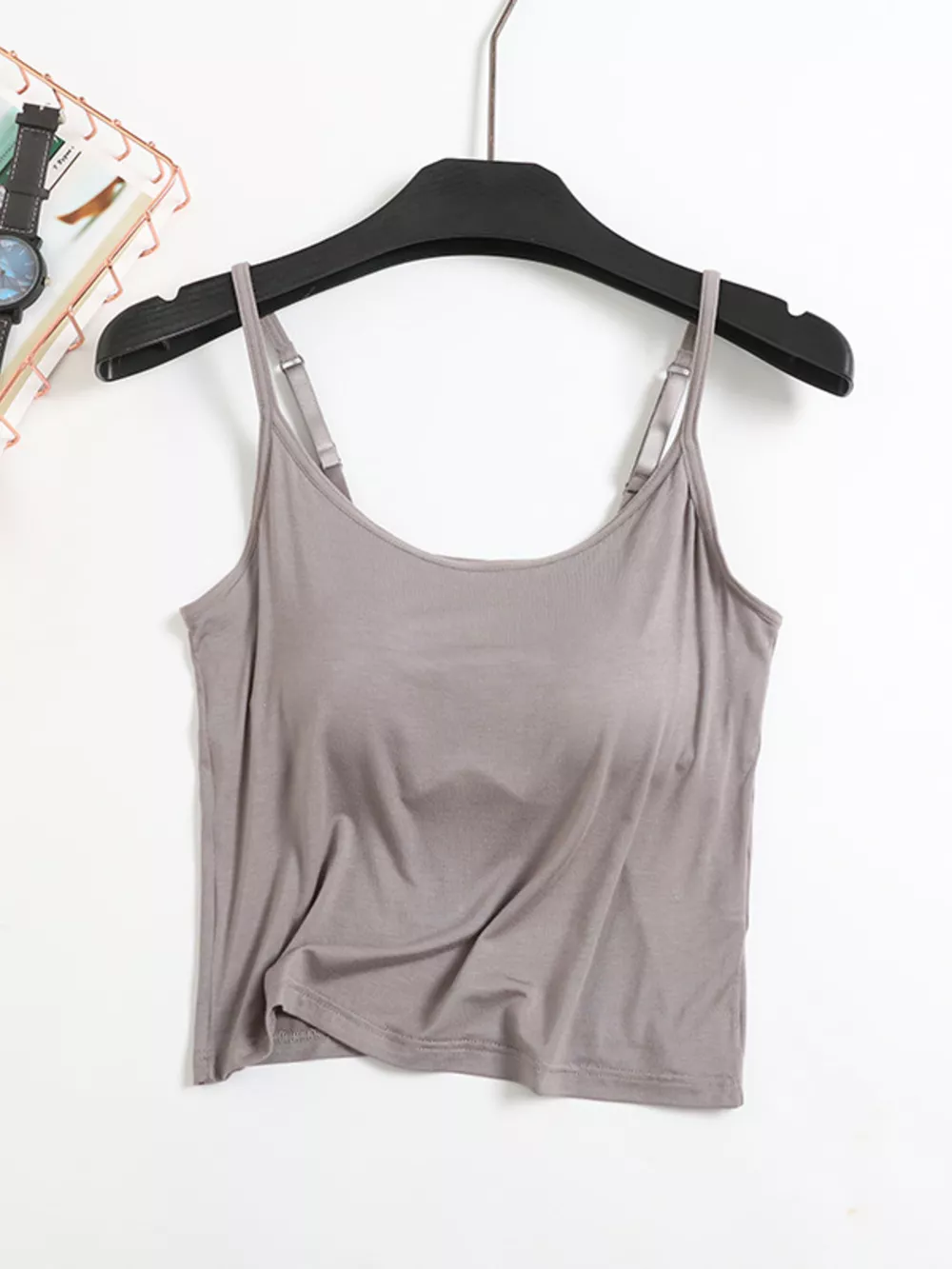 Modal Adjustable Strap Padded Cami and Shorts Set, image 15