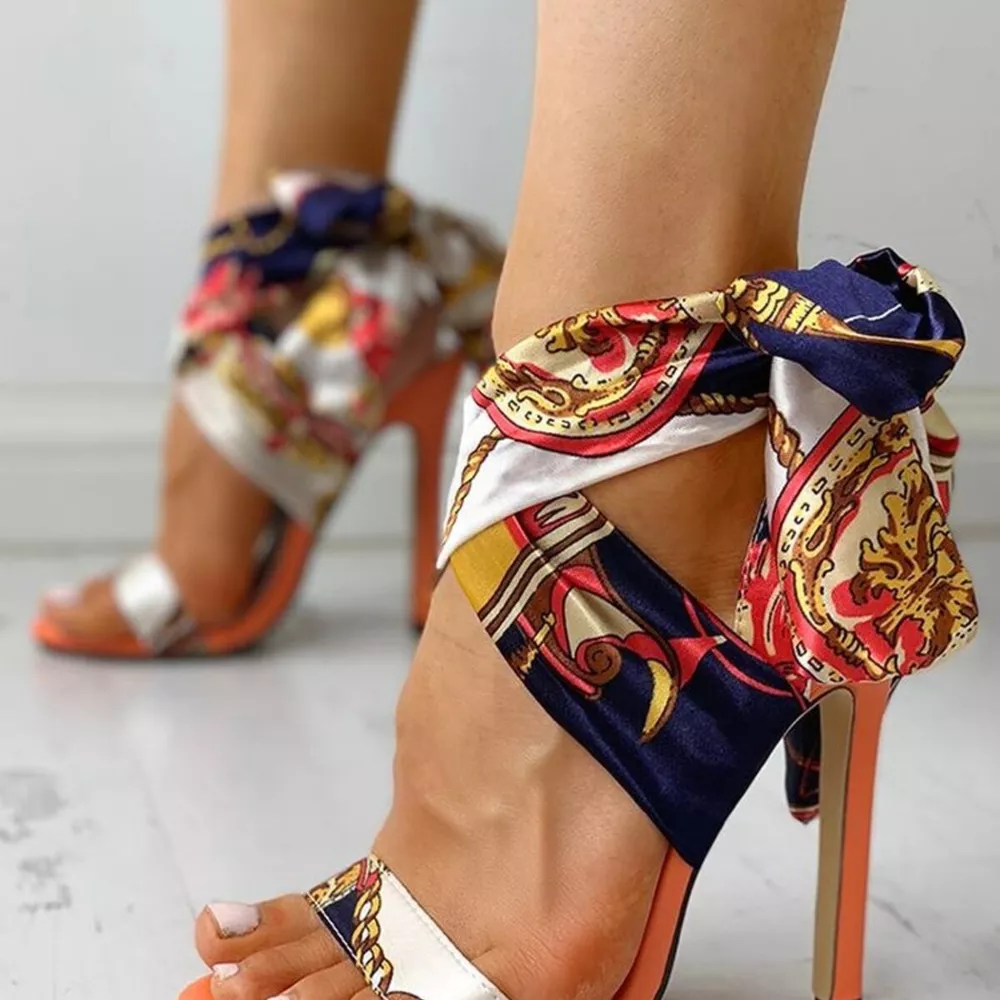 Open Toe Stiletto Sandals, image 4