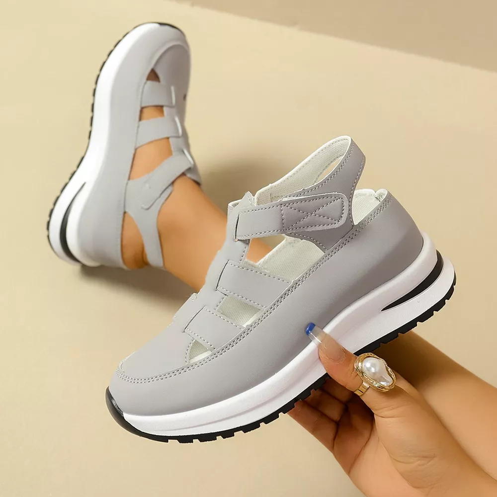 Cutout Round Toe Platform Sandals, image 10