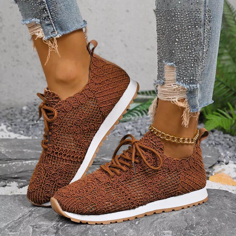 Round Toe Lace Up Sneakers, image 13