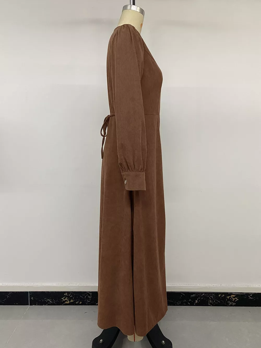 Corduroy Button-Down Maxi Dress, image 12