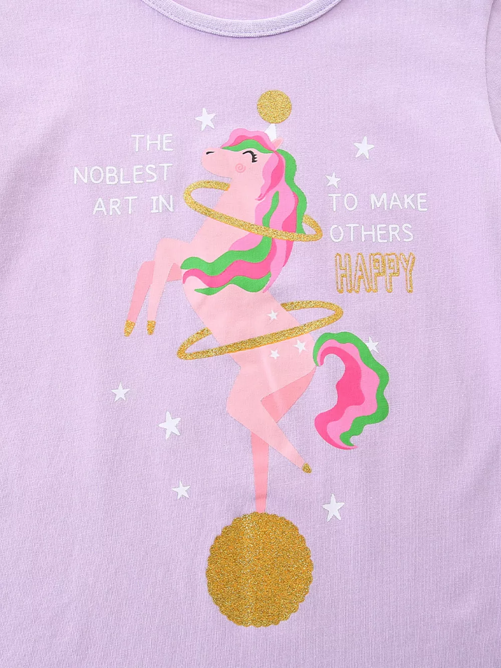 Children's Unicorn Graphic Short Sleeve T-Shirt, image 3
