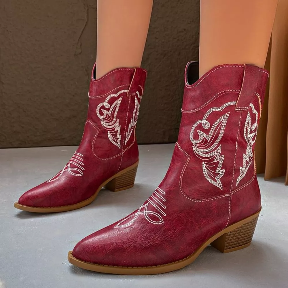Western Cowboy Boots with Embroidered Design, image 8