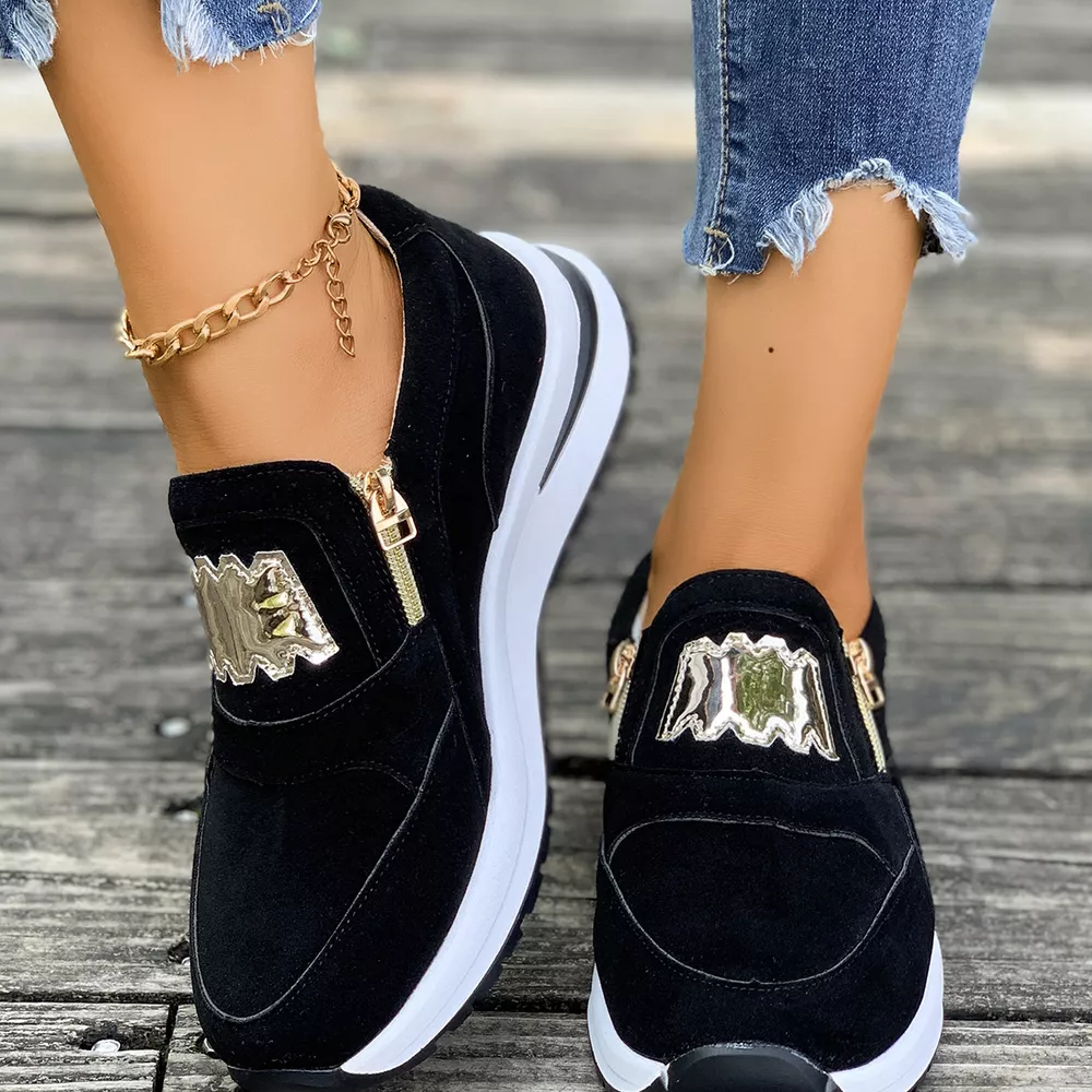 Round Toe Platform Slip-Ons, image 3