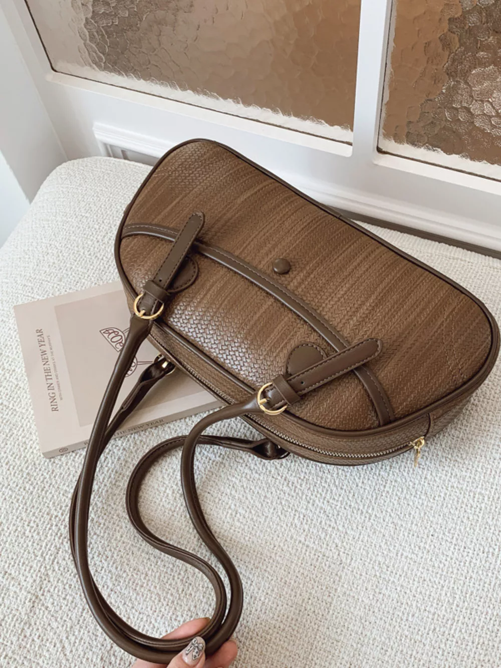 Vintage Buckle Shoulder Bag, image 9