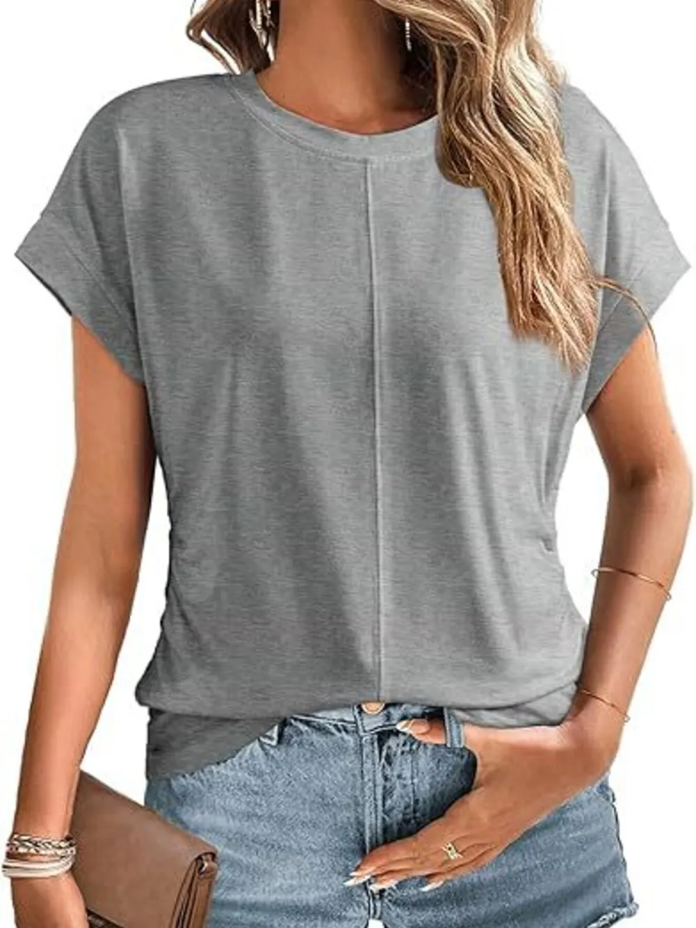 Round Neck Short Sleeve T-Shirt, image 10