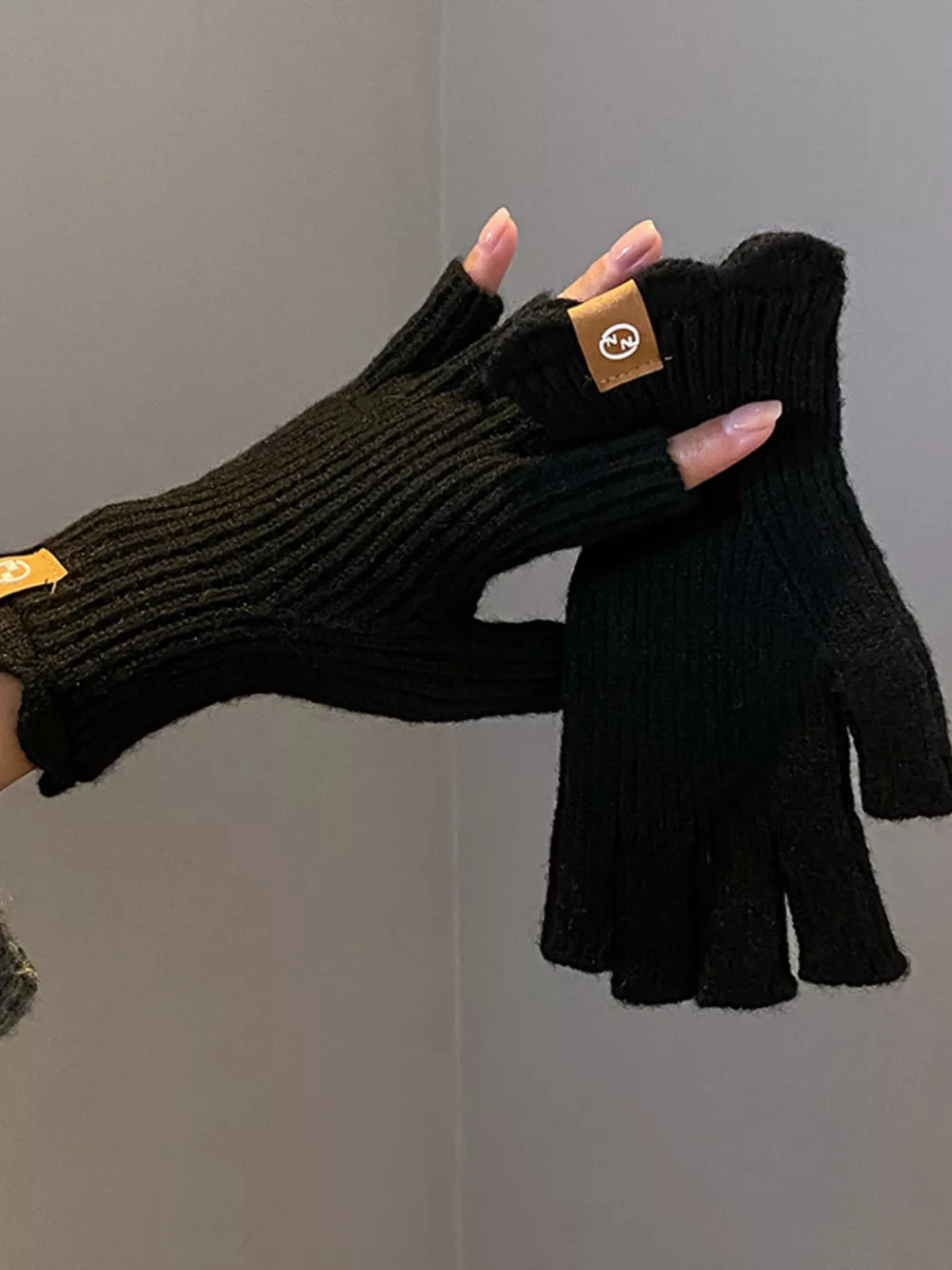 Fingerless Knitted Gloves
