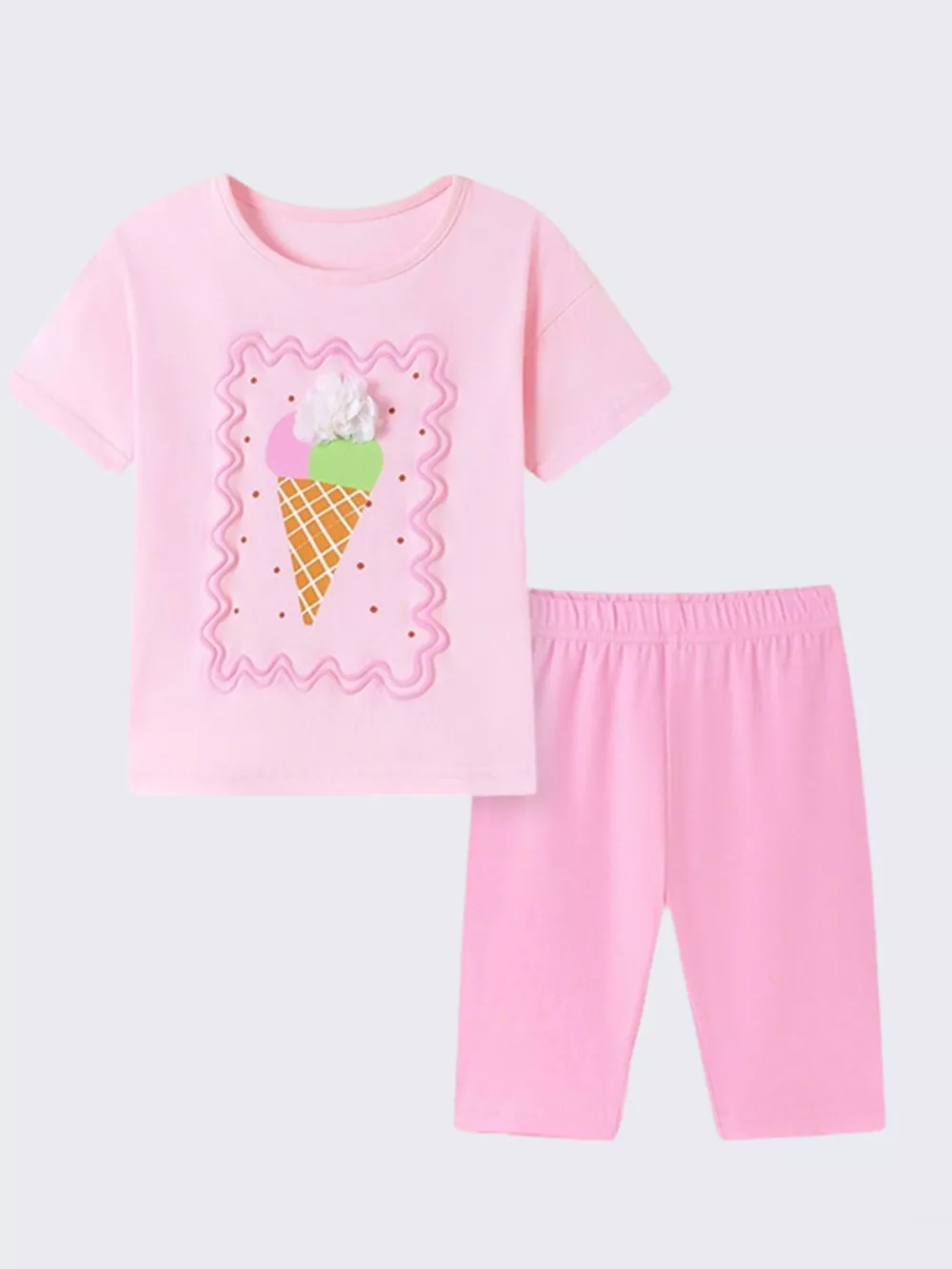 Children's Ice Cream T-Shirt & Capri Set, image 4