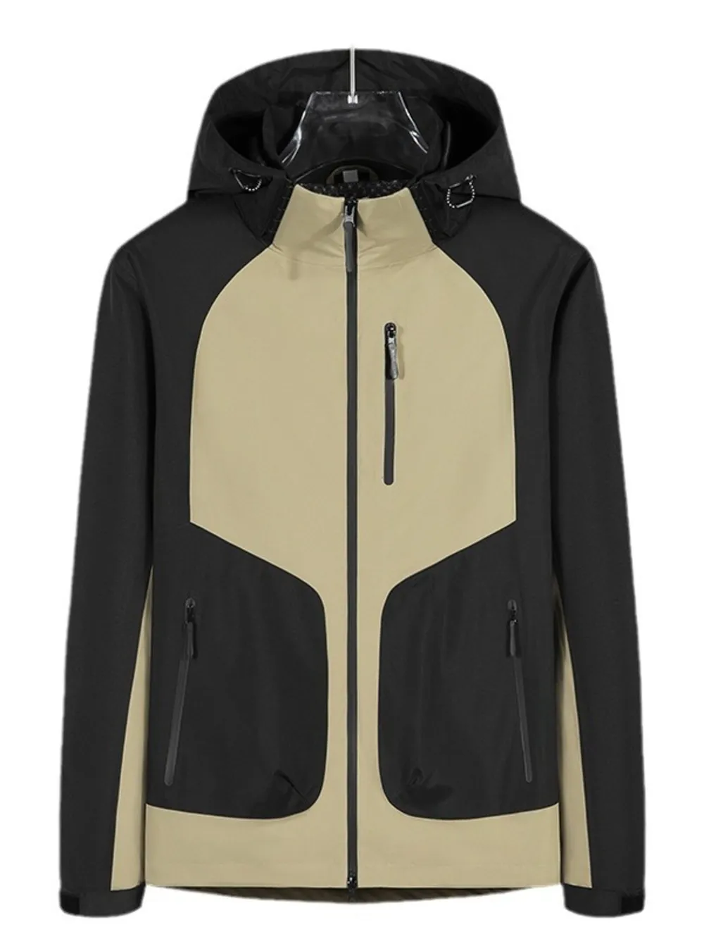 Men's Full Size Waterproof Hooded Outdoor Jacket Plus Size, image 5