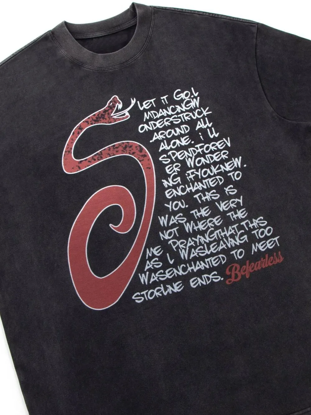 Men's Letter Round Neck Short Sleeve T-Shirt, image 9