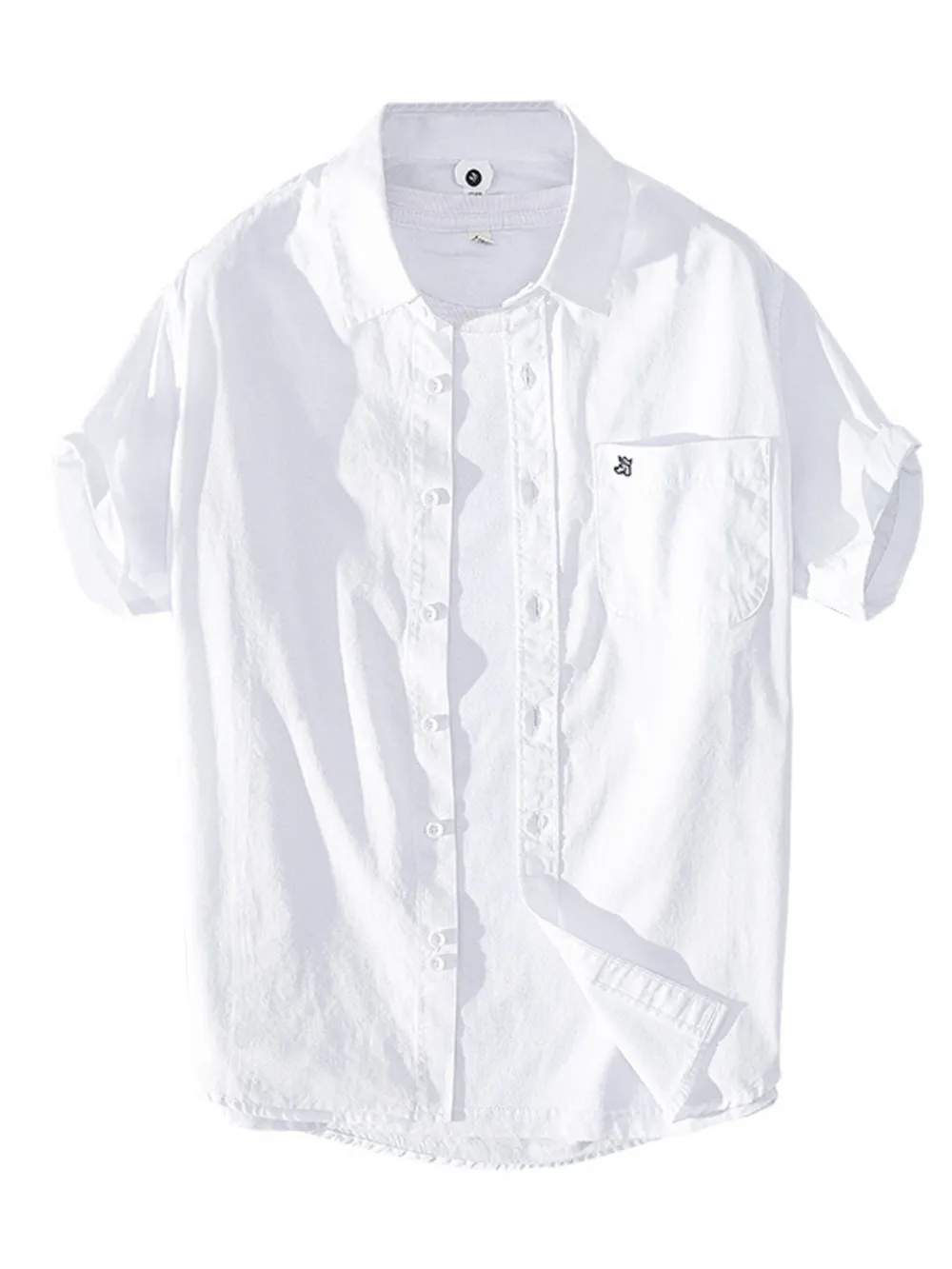 Men's Plus Size Button Up Short Sleeve Shirt, image 12