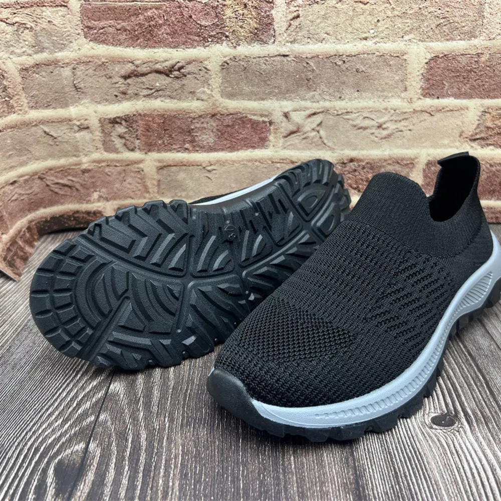 Round Toe Mesh Slip-Ons, image 2