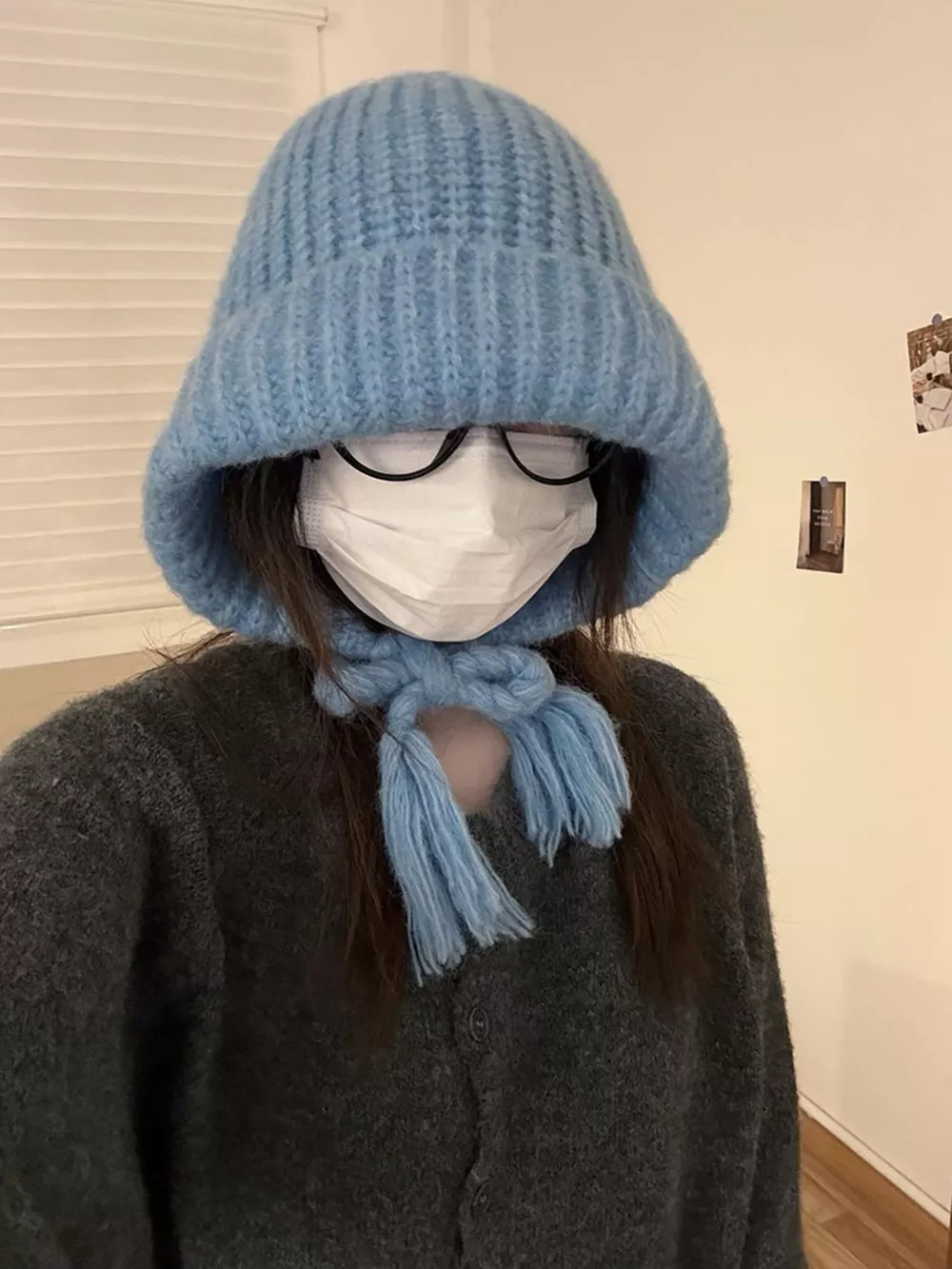 Cozy Knit Braided Beanie Hat, image 2