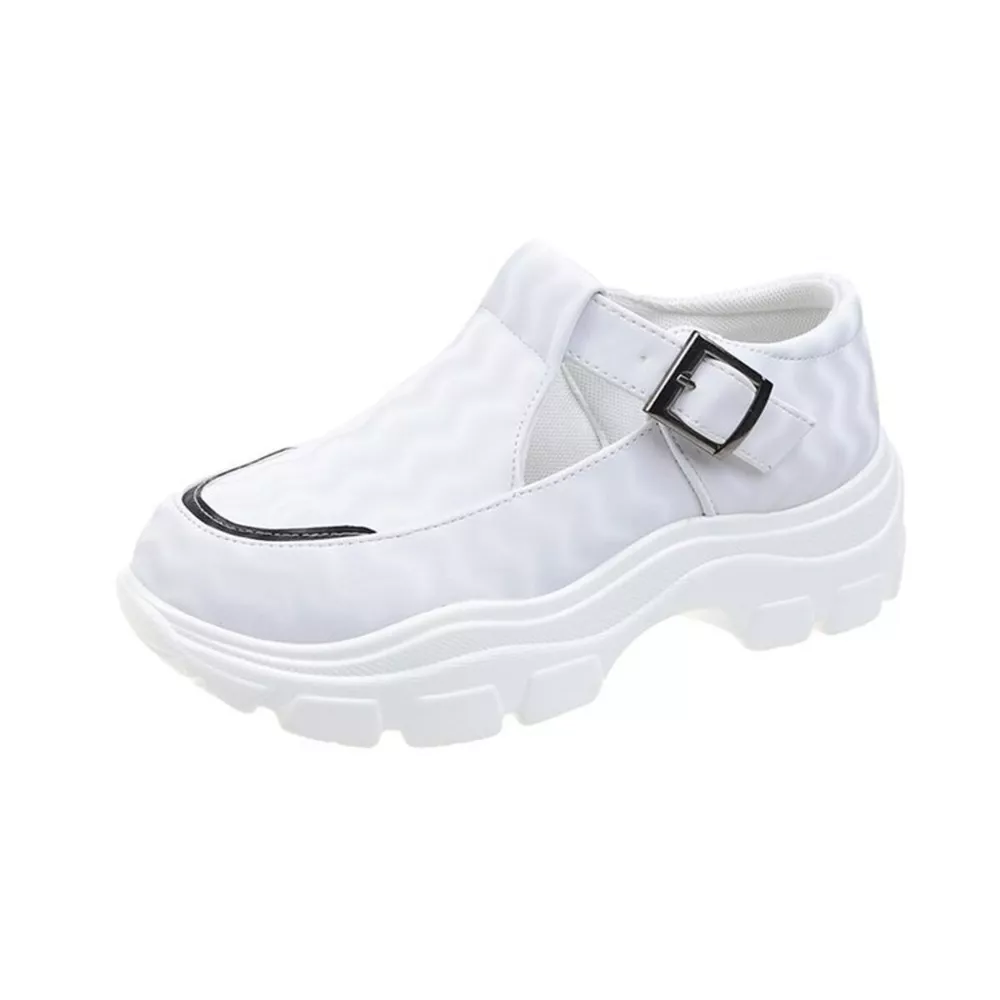 Round Toe Platform Sneakers, image 5