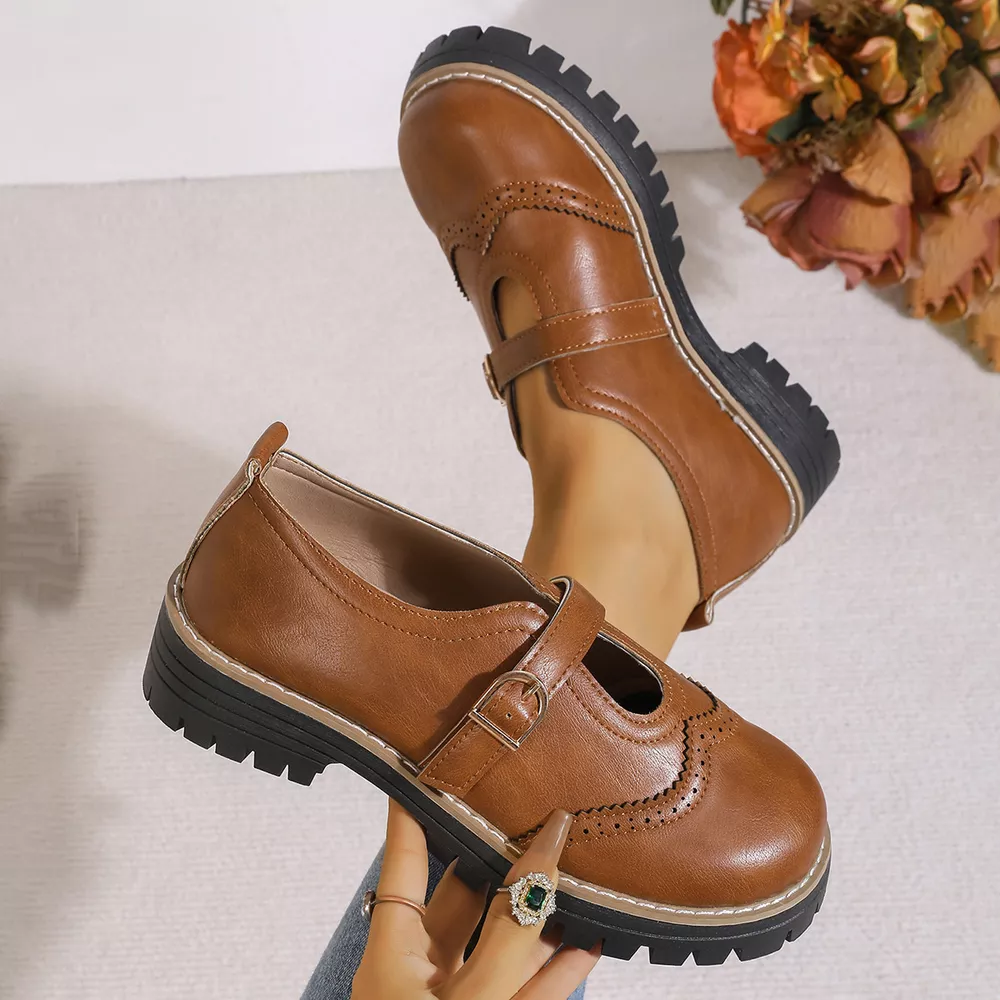 Round Toe Platform Loafers, image 6