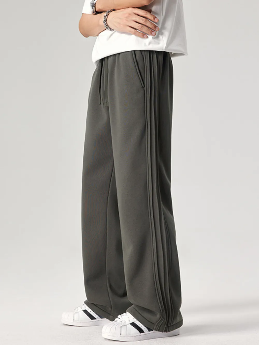 Men's Plus Size Casual Loose Fit Pants, image 4