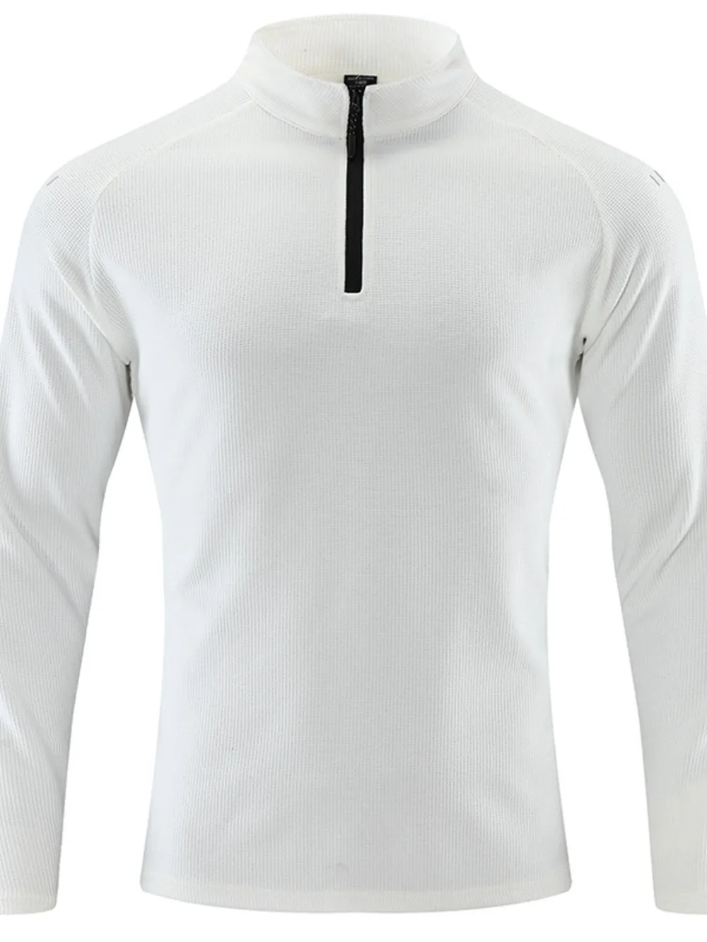 Men's Plus Size Quarter-Zip Polo with Moisture-Wicking Technology, image 9