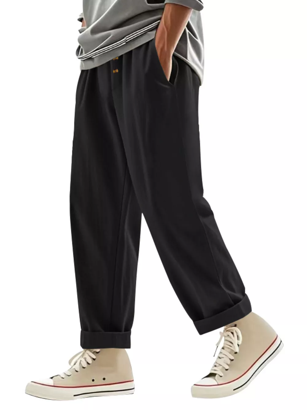 Men's Full Size Drawstring Loose Fit Pants Plus Size, image 14