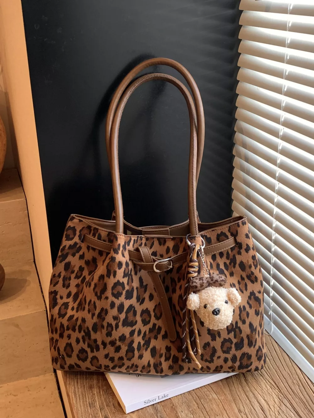 Leopard Print Shoulder Bag, image 2