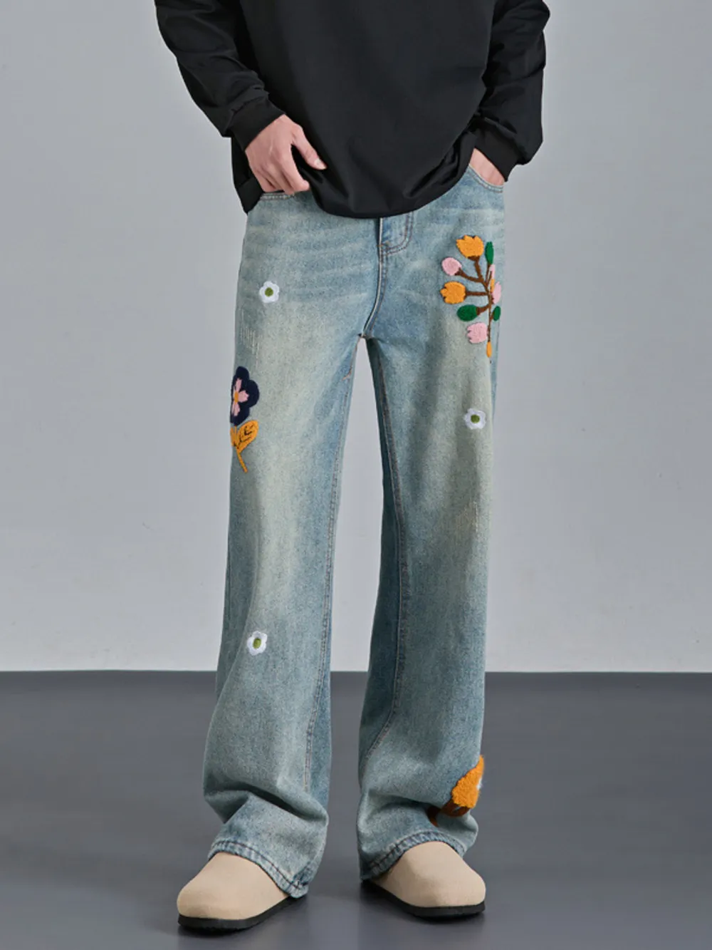 Men's Wide Leg Jeans