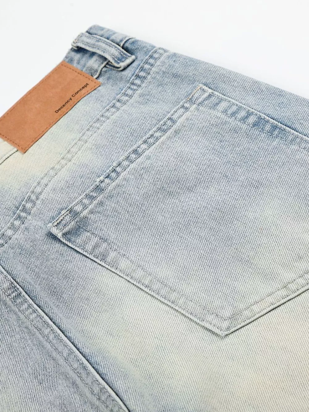 Men's High-Waisted Button-Fly Wide-Leg Vintage Washed Jeans, image 10