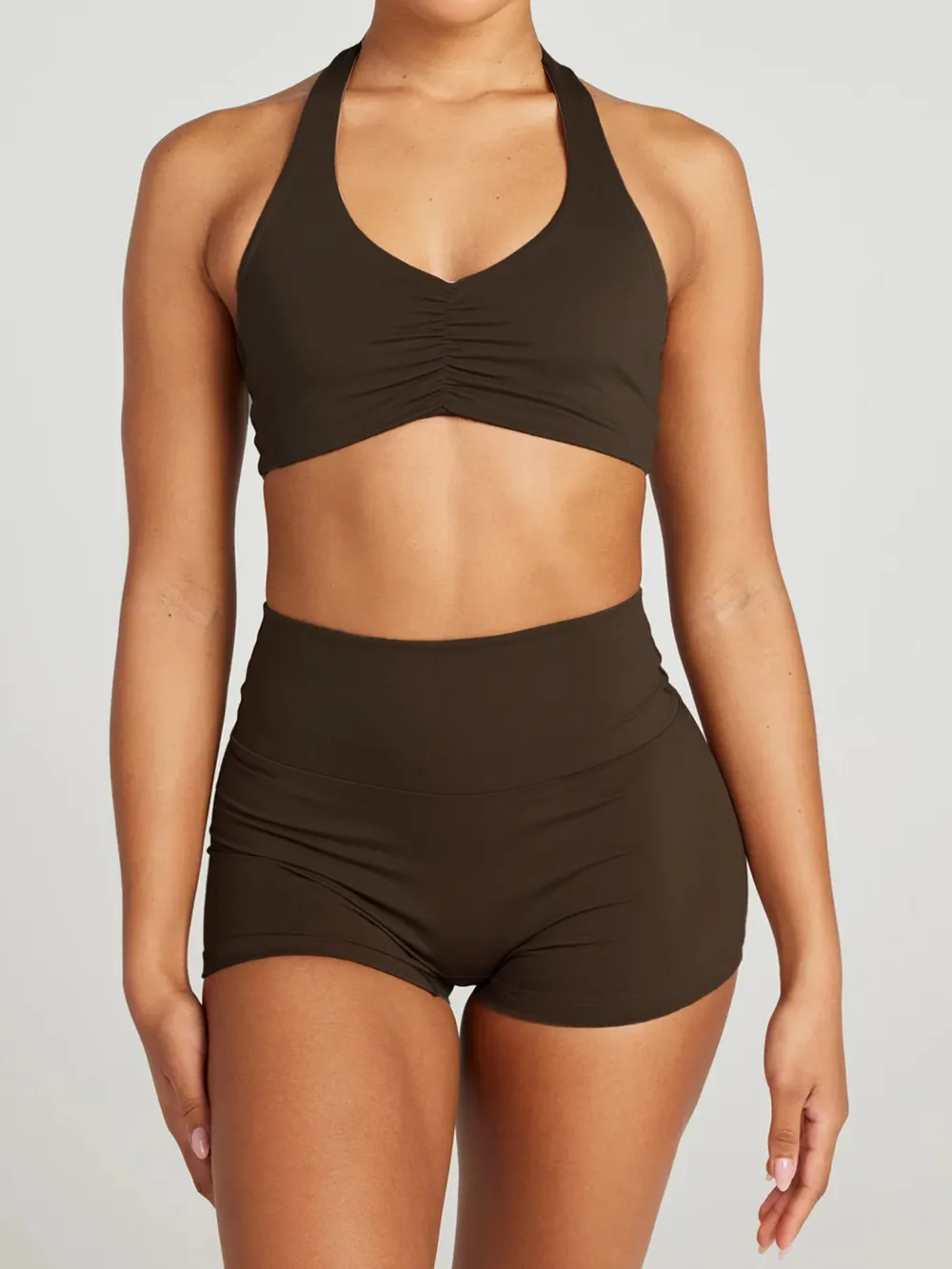 Halter Neck Cami and Shorts Active Set, image 12