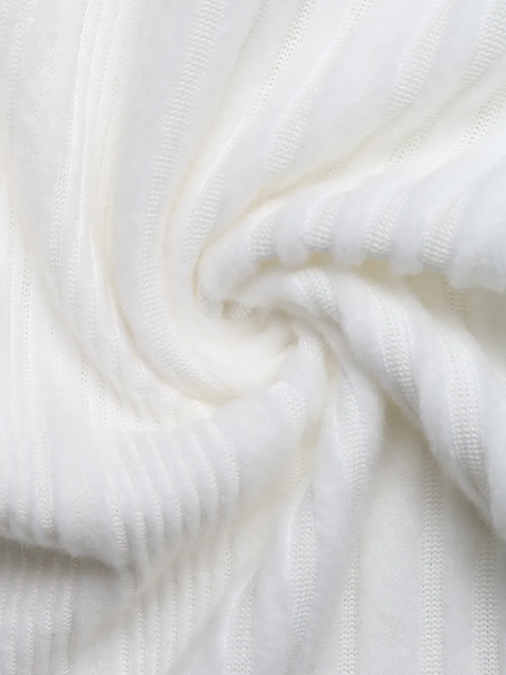 Off-Shoulder Ribbed Knit Top, image 9
