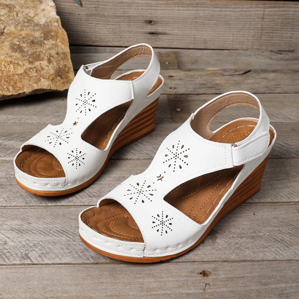 Open Toe Wedge Sandals, image 4