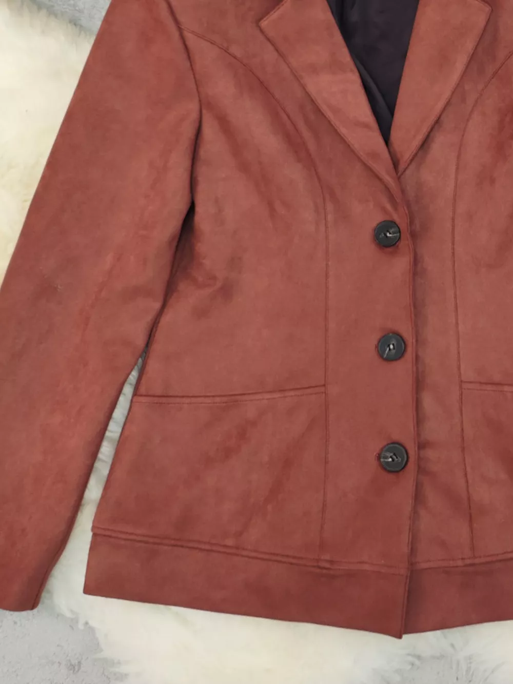 Button Up Lapel Collar Blazer, image 6