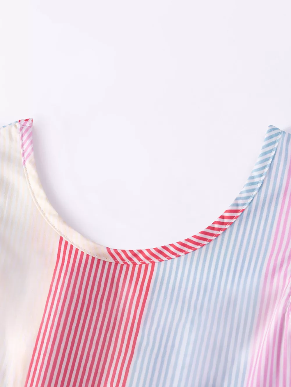 Children's Striped Ruffle Sleeve Casual Dress, image 5
