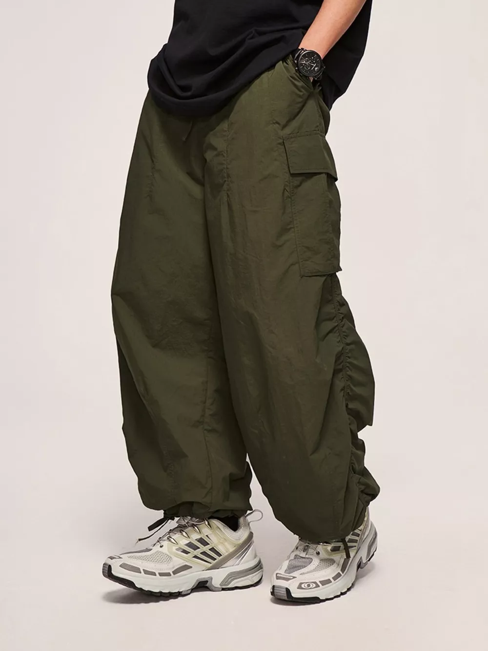 Men's Wide Leg Cargo Pants, image 8