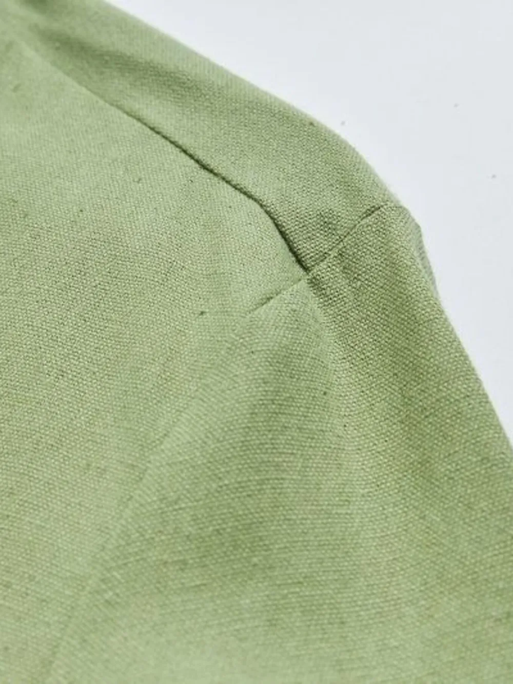Men's Plus Size Button Detail Long Sleeve Blouse, image 8