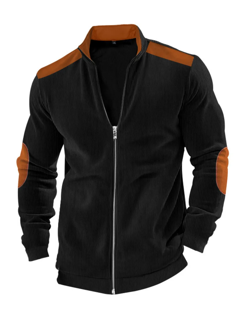 Men's Full Size Zip Up Long Sleeve Jacket Plus Size, image 13