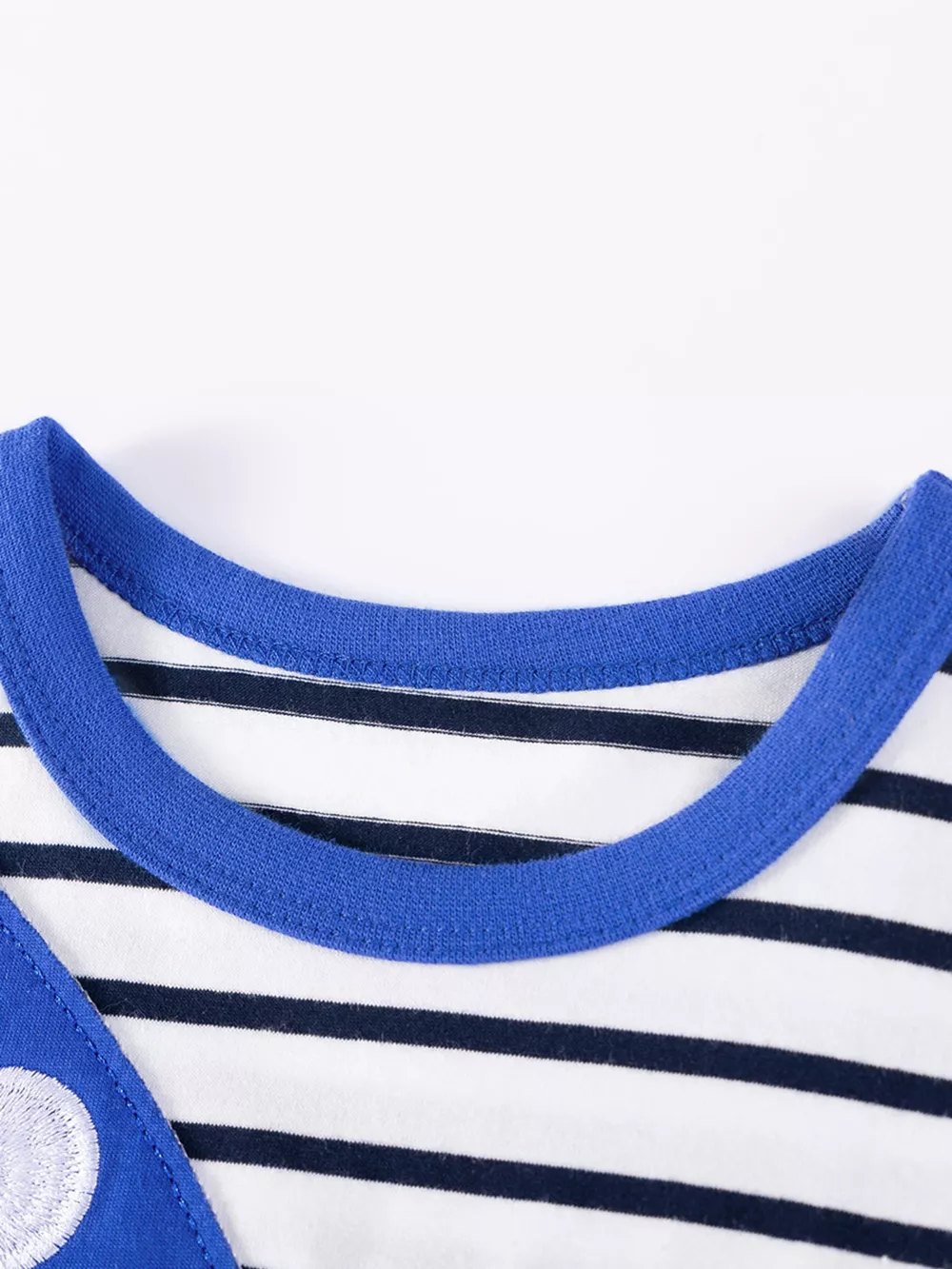 Children's Shark Applique Striped T-Shirt & Shorts Set, image 4