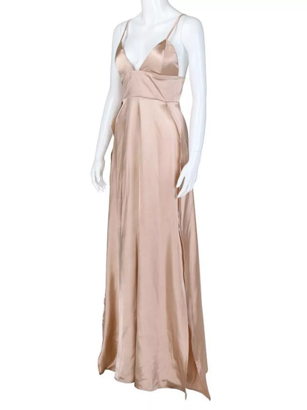 High-Slit Spaghetti Strap Maxi Dress, image 4