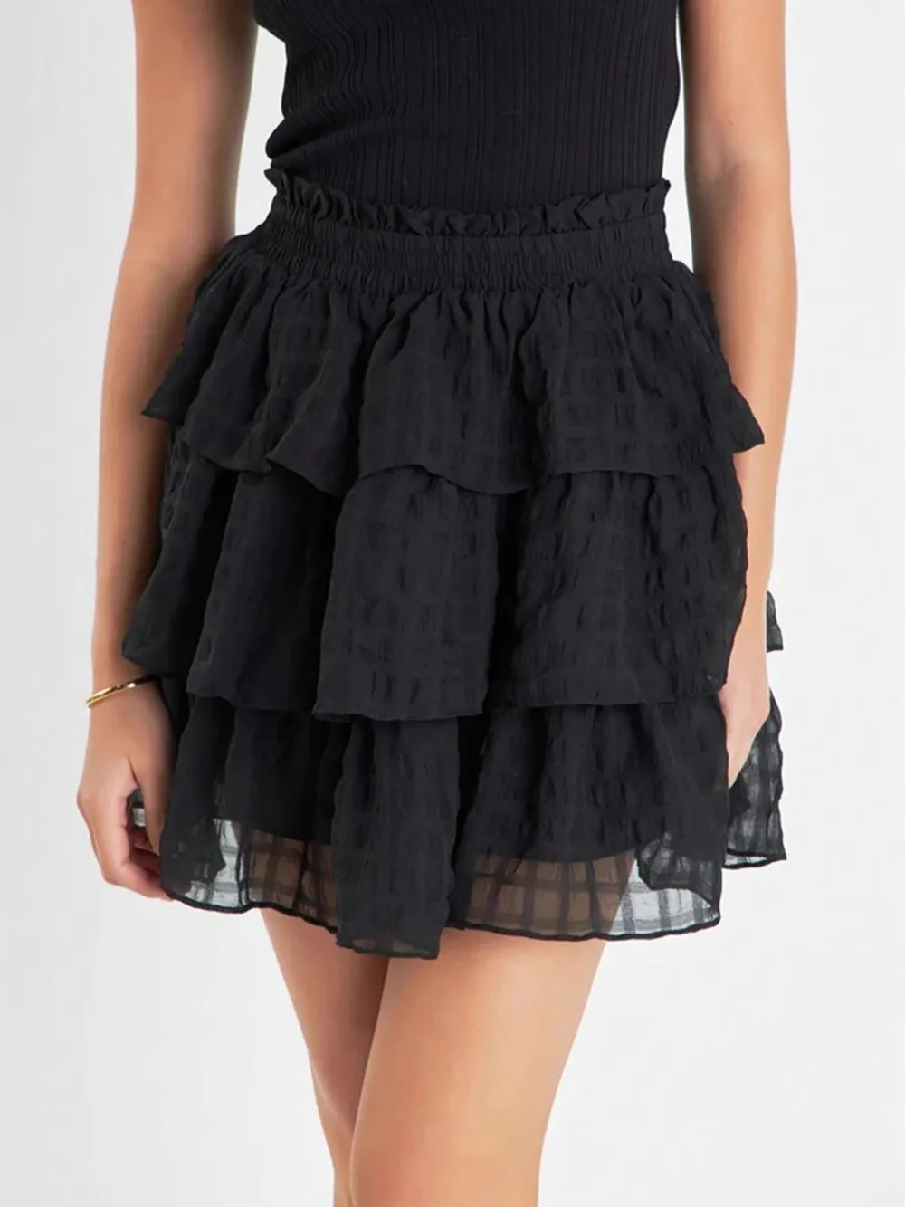 Ruffle Layered Mini Skirt, image 2
