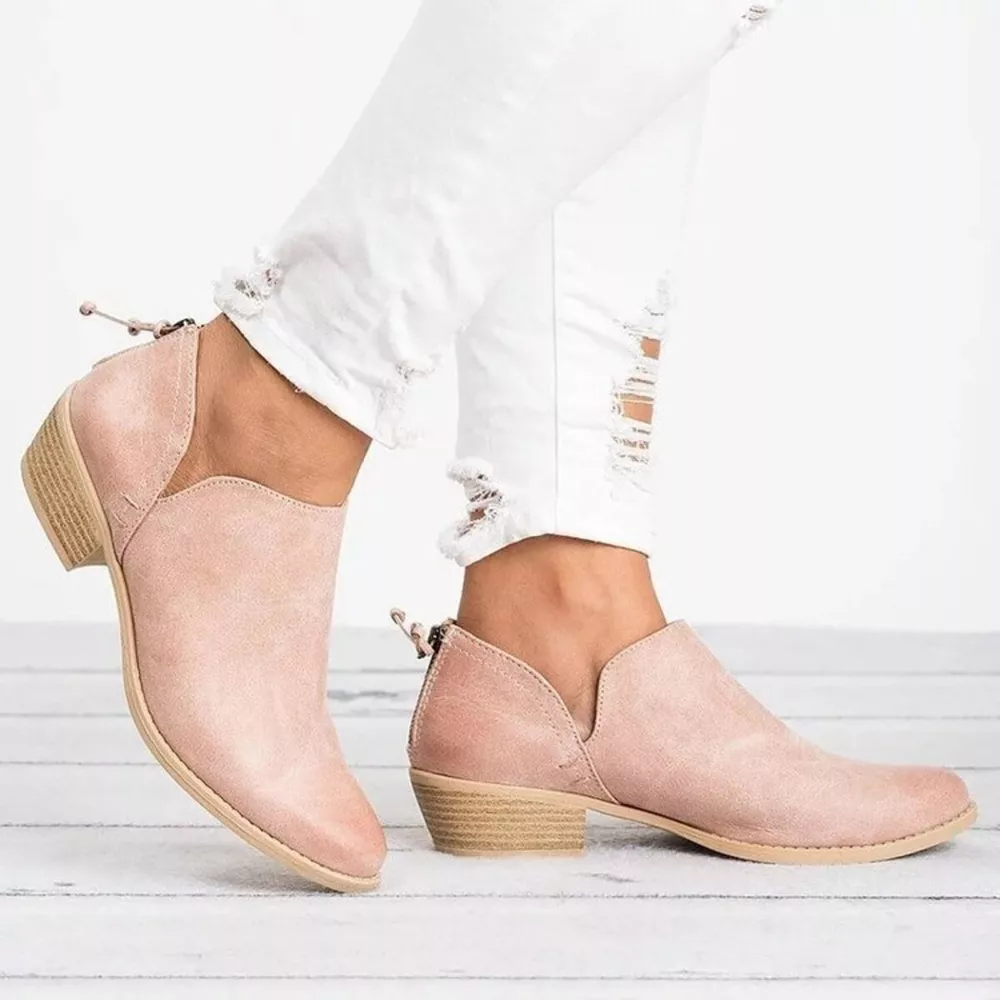 Point Toe Block Heels Boots, image 7