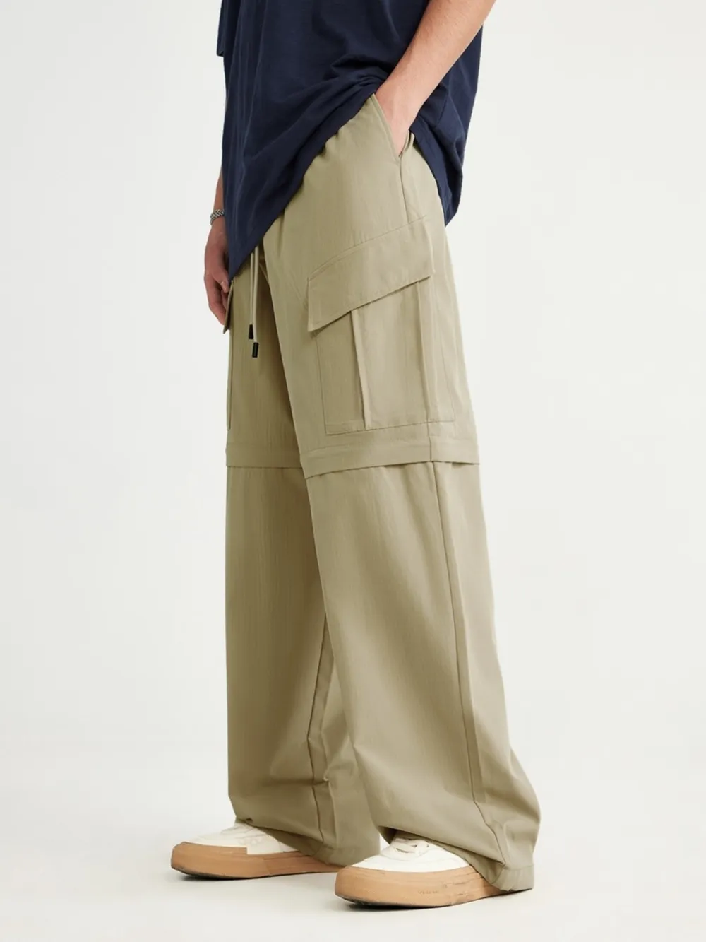 Men's Drawstring Cargo Pants, image 5