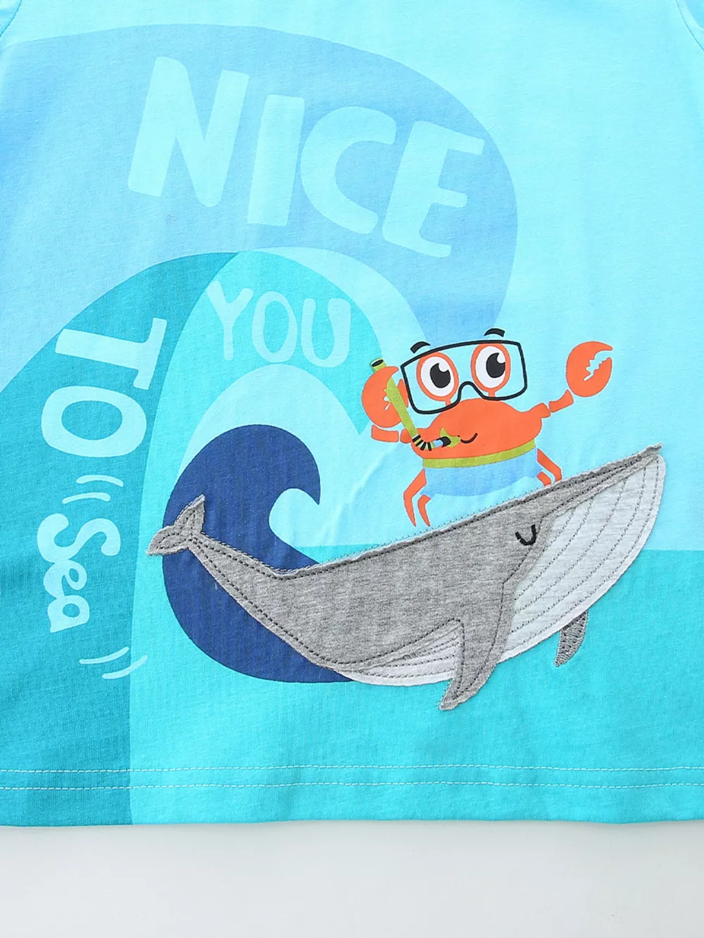 Children's Graphic Round Neck Tee and Shorts Set, image 3
