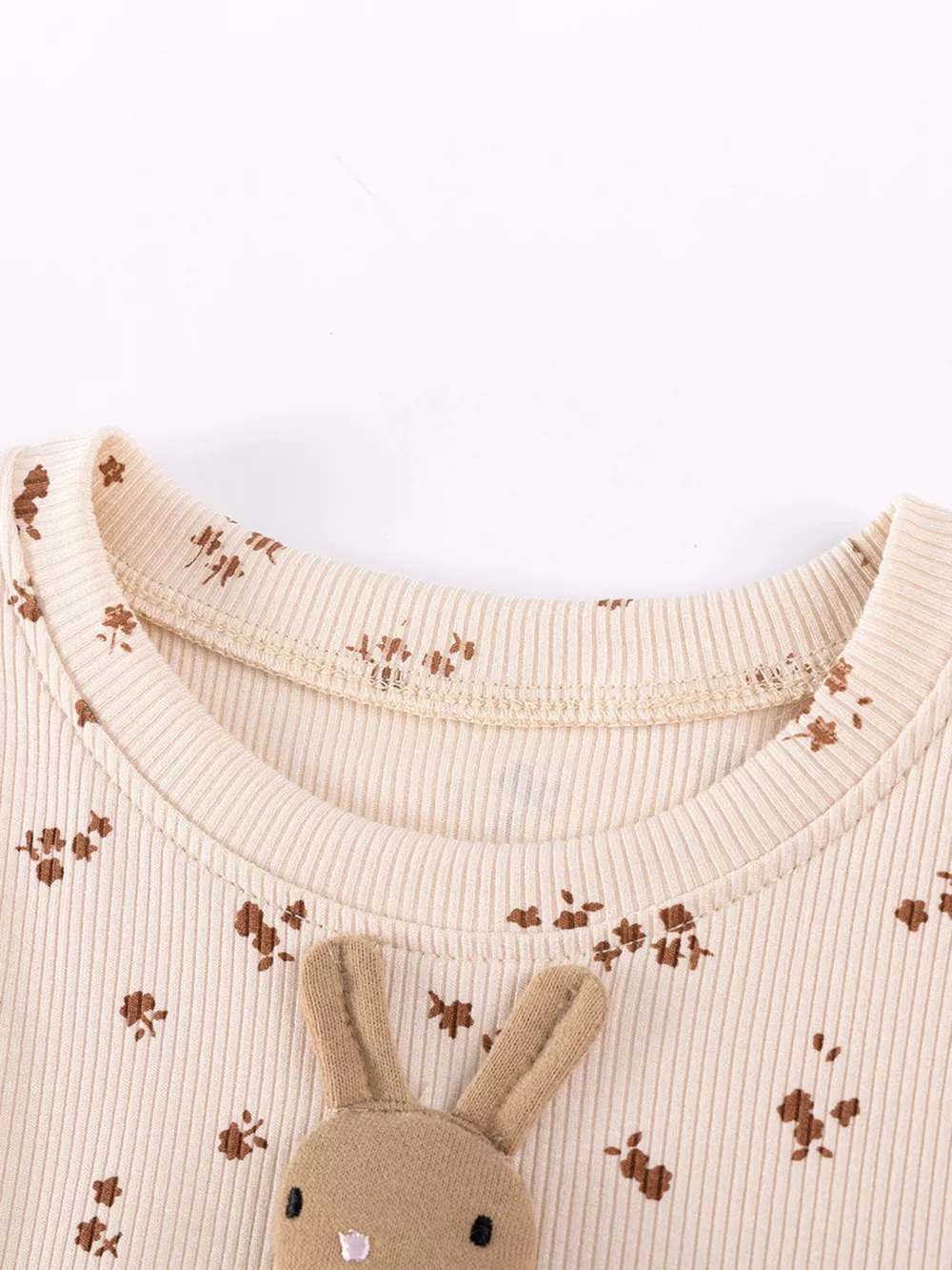 Children's Floral Bunny Applique Tulle Dress, image 4