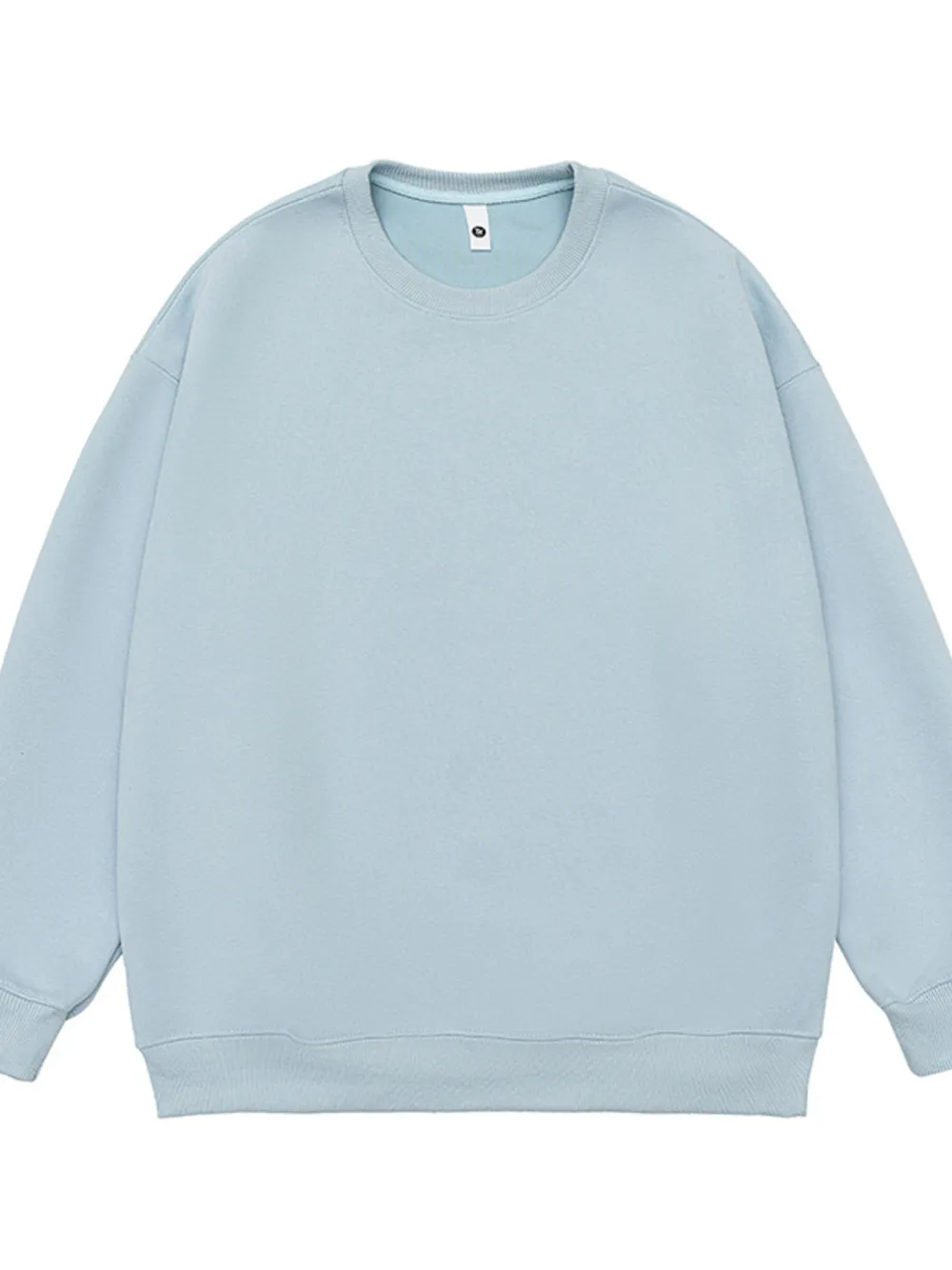Men's Full Size Round Neck Dropped Shoulder Sweatshirt Plus Size, image 9