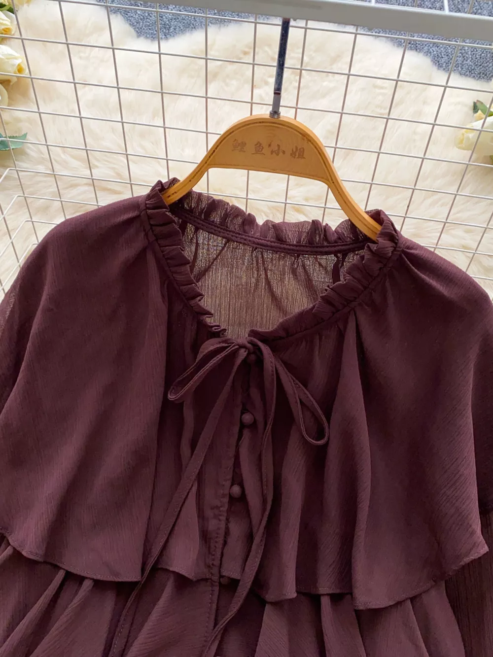 Ruffle Tiered Chiffon Blouse, image 15