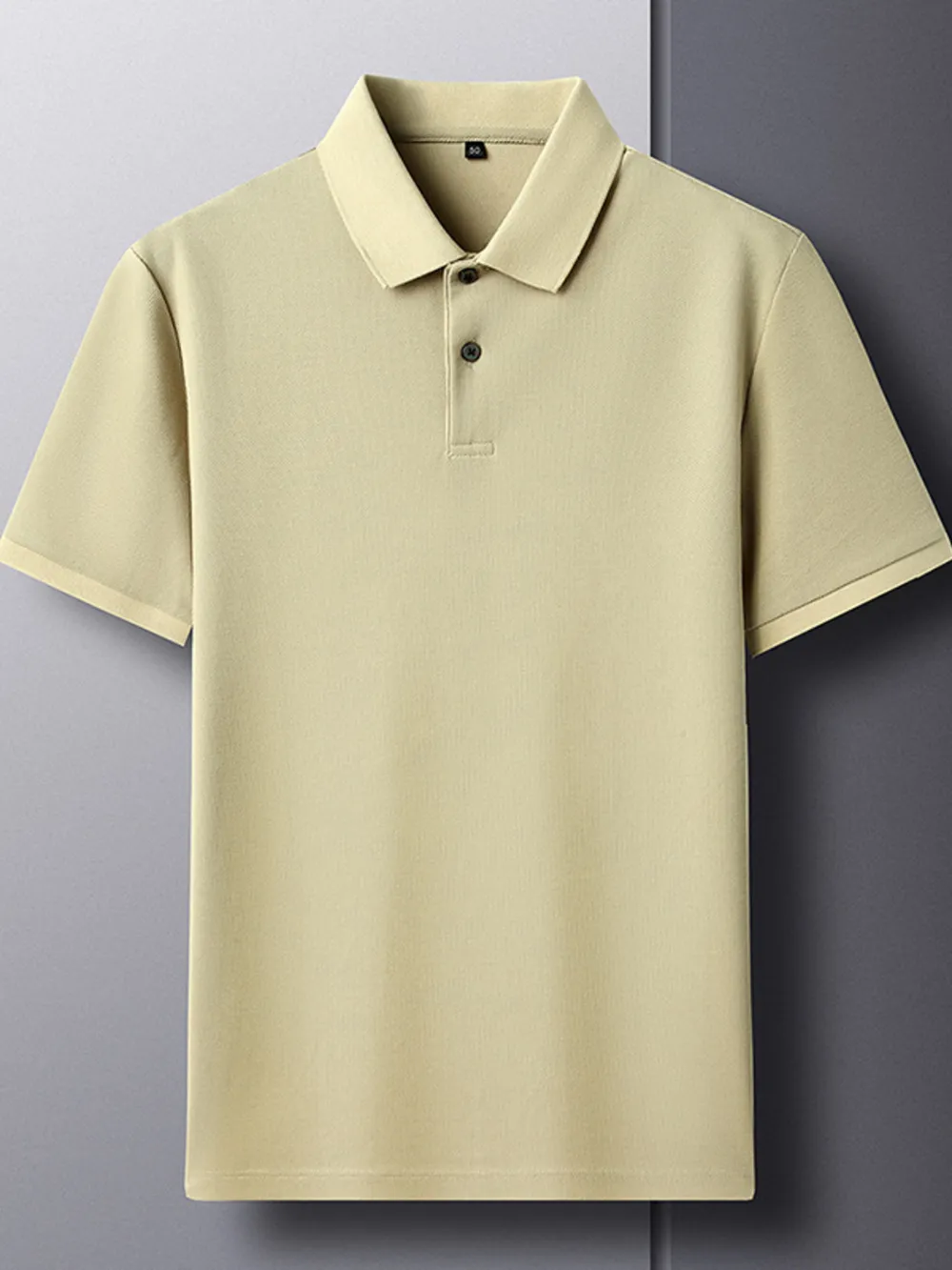 Men's Plus Size Button Detail Short Sleeve Polo, image 9