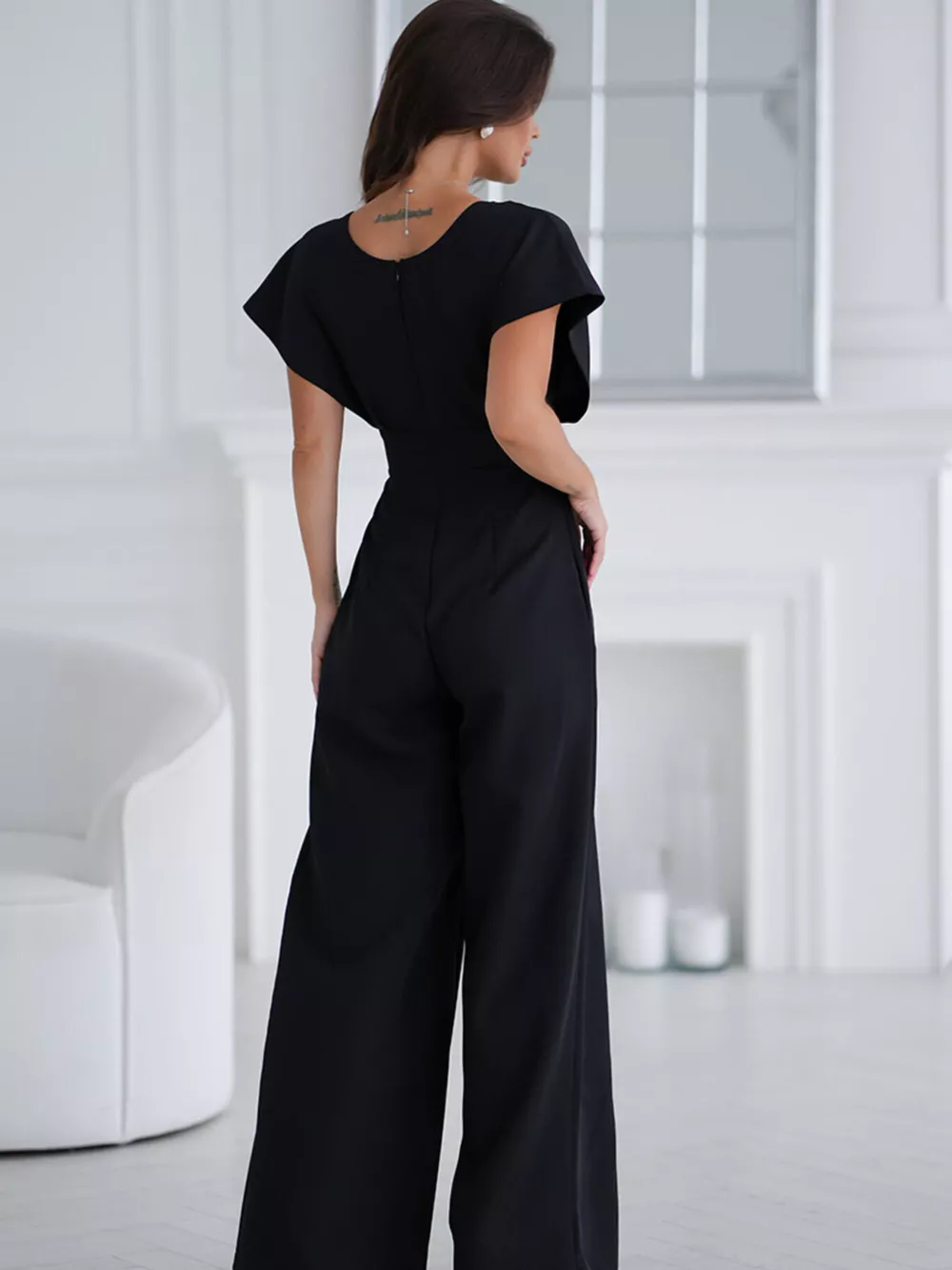 Surplice Wide Leg Jumpsuit, image 11