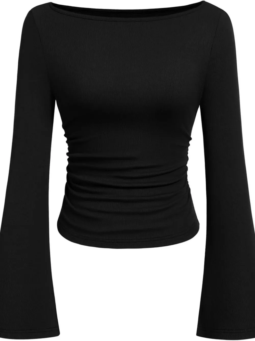 Boat Neck Flare Sleeve T-Shirt, image 11