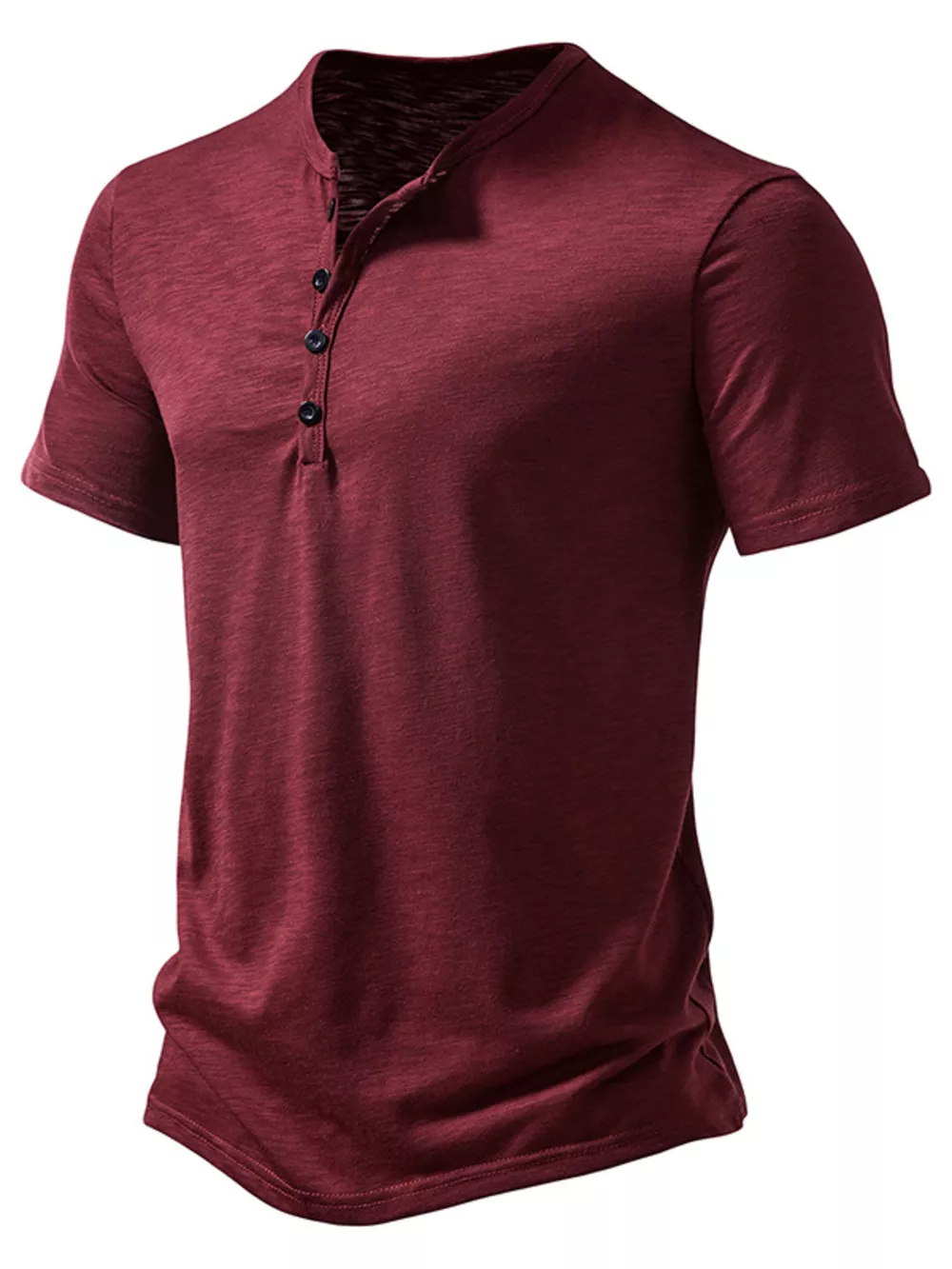Men's Casual Button Detail T-Shirt, image 11