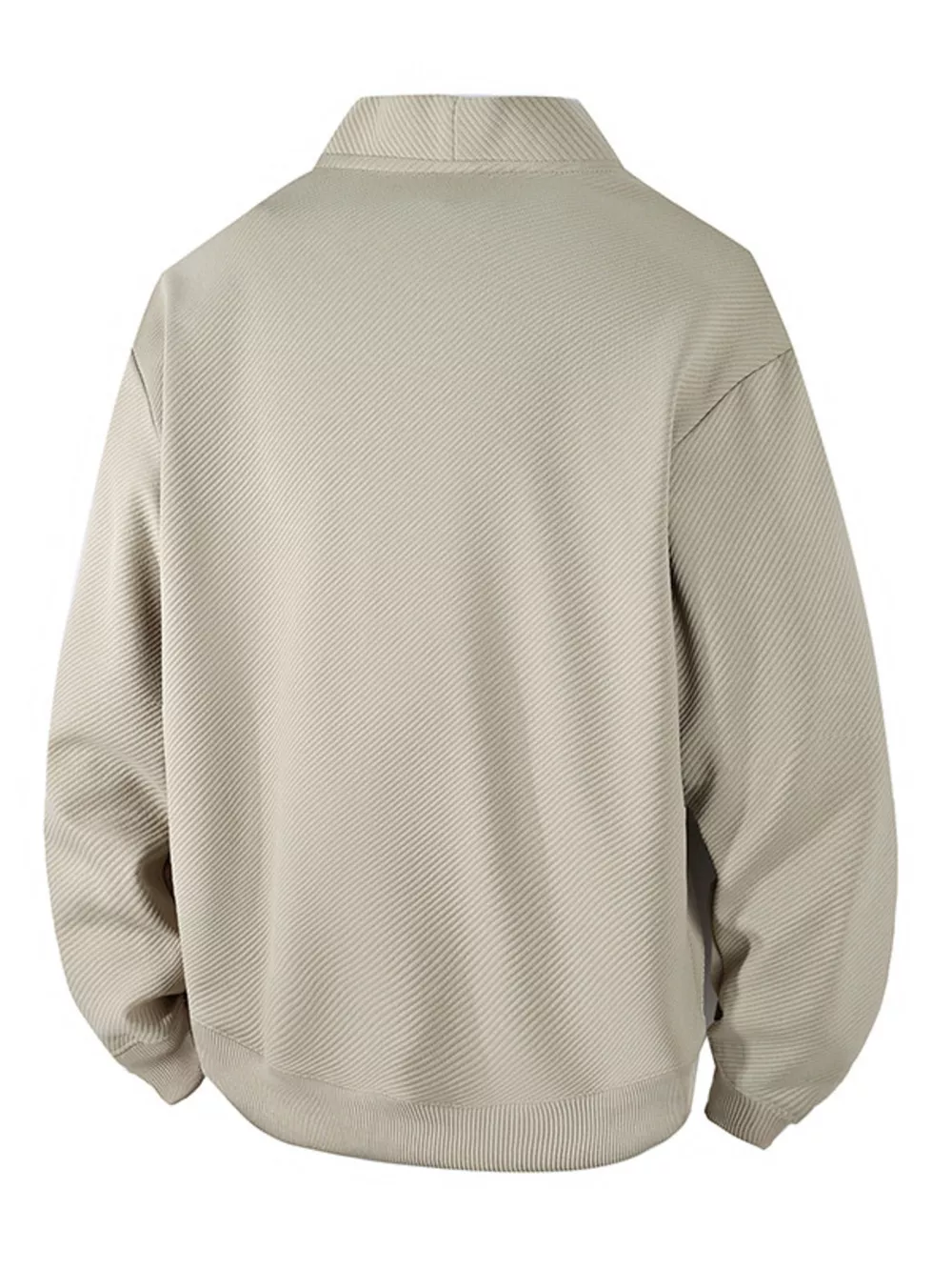 Men‘s Plus Size Textured Button-Down Casual Jacket, image 3